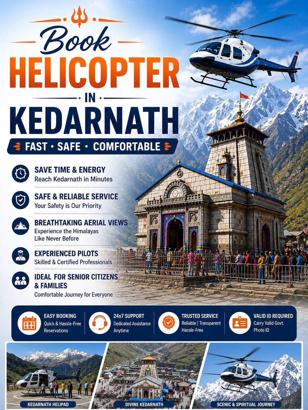 Helicopter Booking in Kedarnath